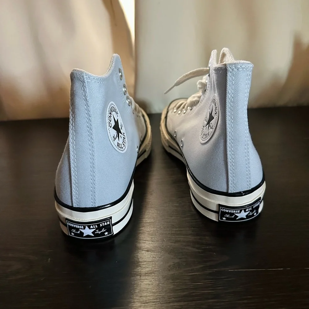 Converse High Tops in Light Blue and White - Picture 3 of 5